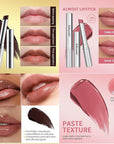 2PCS Honey Lipstick Tinted Lip Balm,Black and Pink Lipstick,Hydrating Natural Glossy Sheer Black Lip Balm,Moisturizing Makeup Lip Care for Repairing Dry Lips