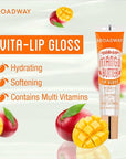Ruby Kisses Broadway Vita-Lip Clear Lip Gloss (5 Pack Mint, Rosehip, Coconut, Argan Oil, Mango Butter), Ultra-Hydrating & Soothing Formula with Vitamin Oils, High-Shine Non-Sticky Finish Lip Balm