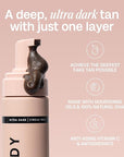 Bali Body Ultra Dark Self Tanner Mousse | Premium Sunless, Tanning Foam | Natural Green-Based Self Tan | Instant Bronze Fake Tan for All Skin Types, Vegan & Cruelty Free (200ml/6.7 fl oz)