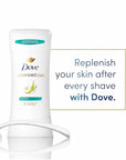 Dove Advanced Care Antiperspirant Deodorant Stick Rejuvenate 4 Count to help skin barrier repair after shaving by boosting skin's ceramide levels 72-hour odor control for soft underarms 2.6 oz