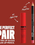 NYX PROFESSIONAL MAKEUP Butter Gloss, Non-Sticky Lip Gloss - Apple Crisp (Modern Red)