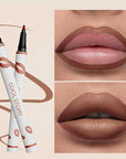 COOL STORY Matte Lip Liner Pencil - Waterproof, Non-Fading, Long-Lasting Plump Effect for Fuller Lips Makeup, Soft & Smooth Texture Easy Glide Lipstick (12#, Pack of 1)