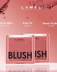 Blush Cheek Plum Color Mini - Blendable Purple Blush Powder - Enhances & Defines Shapes & Features - Shading & Contouring Powder - 4 Universal Shades - 408 (Plum) - 3.8g / 0.13 oz