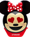 Lip Smacker Disney Minnie Mouse Emoji Lip Balm, Strawberry Lemonade Flavored, Clear, For Kids