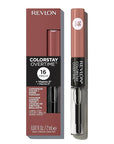 Revlon Liquid Lipstick with Clear Lip Gloss, ColorStay Overtime Lipcolor, Dual Ended with Vitamin E, 540 Unstoppable Nude, 0.07 Fl Oz