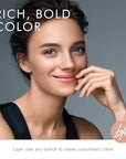 Beauty For Real Lip Gloss + Shine, Light My Fire - Opaque Everyday Red - Non-Sticky Plumping & Hydrating Gloss - Light & Mirror In Cap - Contains Marine Collagen - 0.15 fl oz