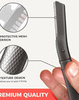 ZOMCHI Eyebrow Razor, Face Razors for Women&Men, Eyebrow Trimmer Shaper with Precision Cover,Facial Shaver with 6 Blades (Black)