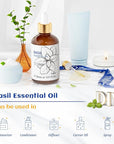 HIQILI 1 Fl Oz Basil Essential Oil, 100% Pure Undiluted for Skin, Diffuser - 30ml