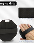 Silicone Body Scrubber, Men Body Scrubber, Gentle Exfoliating, Suitable for All Skin Types, Handheld Shower Brush, Rich Lathering, Easy to Clean (Black)
