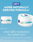 NIVEA Soft Refreshingly Soft Moisturizing Cream, Lightweight Body Moisturizer for Face, Body and Hands, Body Cream Enriched with Jojoba Oil and Vitamin E, 16 Oz Jar