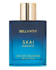 BellaVita Luxury SKAI Aquatic Unisex Cologne (3.48 fl.oz) Gift | Unisex Fresh Cologne Perfume | Long-Lasting Body Mist with Bergamot & Pink Pepper | Clean, Natural & Cruelty-Free Vanilla Perfume