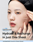 SNP Skin Return Hydrating Essence Sheet Mask | Moisturizing and Protecting for All Skin Types | Vegan Sheet Masks with Ceramide NP | Korean Face Masks Skincare | Facial Mask | 10 Sheets