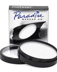 Mehron Makeup Paradise Makeup AQ Pro Size | Stage & Screen Performance, Face & Body Painting, Beauty, Cosplay, and Halloween | Water Activated Face Paint, Body Paint 1.4 oz (40 g) – White