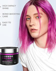 XMONDO Color Pink + Red Shade Shift Mask – Semi-Permanent Dye with Bond Booster & Hyaluronic Acid, 8 oz