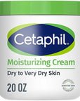 Cetaphil Face & Body Moisturizer, Hydrating Moisturizing Cream for Dry to Very Dry, Sensitive Skin, NEW 20 oz, Fragrance Free, Non-Comedogenic, Non-Greasy (Packaging May Vary)