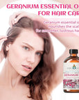 EVOKE OCCU Pure & Natural Geranium Essential Oil for Skin, Hair, Diffuser, Aromatherapy - 4 Fl Oz