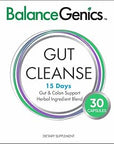 15 Day Gut Cleanse - Natural Plant-Based Colon Cleanser for Digestive Support - Daily Gut Health Supplement for Men & Women -30 Capsules