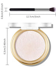 Baked Highlighter Powder Palette, Makeup Highlighter Powder Palette Moonlight White
