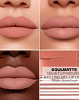 Morphe Soulmatte Velvet Lip Mousse Matte Lipstick - Air-Whipped, Soft Matte Lip Makeup with Vitamin E to Hydrate, Soften and Smooth Lips - Quick Crush (0.128 Oz)