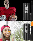 MEICOLY 2Pcs Black and Orange Face Body Paint Stick,Waterproof Face Paint for Halloween Pumpkin Tiger Lion Cosplay Makeup,Eye Black Stick for Baseball/Softball/Football/Lacrosse