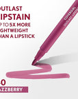 COVERGIRL Outlast, 40 Jazzberry, Lipstain, Smooth Application, Precise Pen-Like Tip, Transfer-Proof, Satin Stained Finish, Vegan Formula, 0.06oz