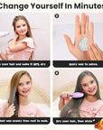 Temporary Silver White Hair Color Wax for Kids, Women Men Colored Hair Styling Mud, Washable Style Dye for Girl Boy Teens, DIY Instant Hair Coloring Gel Cream for Cosplay Halloween Children's Day