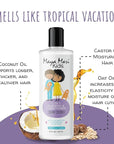 2 in 1 Natural Kids Shampoo and Conditioner, Tear Free | For Toddlers with Curly Hair | For All Kids Hair Types | Coconut & Lime Twist, Made in the USA, 12 Fl Oz