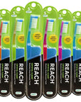 Reach Crystal Clean Toothbrush Soft Bristles 1 Count, (Pack of 6)