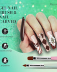 MelodySusie Nail Art Brushes Set,6pcs