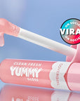 COVERGIRL Clean Fresh Yummy Lip Gloss, Sunshine Rays, W&F, Hydrating, Non-Sticky, Hyaluronic Acid, Glassy Shine, 0.33oz