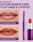 COVERGIRL Simply Ageless Lip Flip Liner, Darling Mocha, Pack of 1