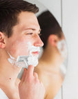 ZOMCHI Double Edge Safety Razor with Stand for Men, Women Razor with 10 Double Edge Safety Razor Blades, Plastic Free Metal Razor – White