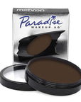 Mehron Makeup Paradise Makeup AQ Pro Size | Stage & Screen Performance, Face & Body Painting, Beauty, Cosplay, and Halloween | Water Activated Face Paint, Body Paint 1.4 oz (40 g) - Dark Brown