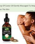 Jamaican Black Castor Oil - 100% Pure Organic Cold Pressed for Hair Growth, Eyelash/Eyebrow Serum, Scalp and Nail Care, Glass Bottle (2.02 Fl Oz) (small, castor)