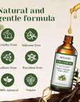 Aeshory Hair Oil - 5 IN 1 Hair Care Oil with Rosemary, Castor, Argan, Vitamin E, and Avocado for Hair Growth and Strengthening - Nourishing and Volumizing 3.38 fl oz