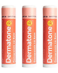 Dermatone Pomegranate Lip Balm Stocking Stuffer | Moisturizing | Aloe and Vitamin E | Soothe & Replenish Dry & Chapped Lips | SPF 30 | 3-pack (Pomegranate, 0.15oz sticks)