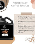 Naturevibe Botanicals Coffee Bean Oil 32 Ounces | 100% Pure and Natural | Great for Skin Care and Hair Care