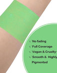 BAD COLOR Light Green Eye Black, Lime Green Face Body Paint for Sports St. Patrick's Day Camouflage Hunting Hulk, Washable Painting Sticks for Halloween Costume SFX Cosplay Witch Grinch Makeup