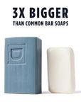 Duke Cannon Big Brick of Soap Midnight Swim - Refreshing Aquatic Scent with Green Top Notes, 10 oz. Men's Soap Bar (Pack of 3)