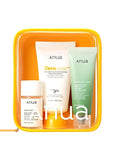 Anua Sun-Ready Travel Kit, Zero-Cast Sunscreen & Cleansing oil & Face Wash. Korean Sunscreen with Mini Size Double Cleansing routine ,Korean Skincare Set