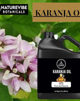 Naturevibe Botanicals Karanja Oil 32 Ounces | 100% Pure and Natural | Great for Skin Care and Hair Care