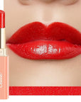 Oulac Moisture Shine Red Lipstick for Women, 2 in 1 Shimmer Lipstick & Lip Balm, Hydrated Juicy and Glossy Lip Color for Dry, Cracked and Chapped Lips, Vegan 2.2g/0.07oz (S06)