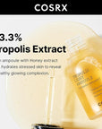 COSRX Propolis Ampoule, Glow Boosting Serum for Face with 73.5% Propolis Extract, 1.01fl.oz/30ml, Hydrating Essence for Sensitive Skin, Fine Lines, Uneven Skintone, Korean Skincare