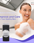Exfoliating Washcloth, Super Stretchy Exfoliating Body Cloth, Exfoliating Cloth, 3 PCS, Black