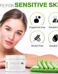 Organic Aloe Vera Lotion - Face & Body Moisturizing Cream with Natural Aloe Vera, Vitamin E Oil, Vitamin C, Retinol Cream, Shea Butter – Anti Aging Face Moisturizer for Women, Dry Skin (2 oz)