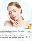 HIQILI 100ML Eucalyptus Essential Oil for Spray, Diffuser & Skin, 100% Pure Undiluted - 3.38 Fl Oz