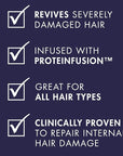 Nexxus Keraphix Shampoo and Conditioner - Damaged Hair Treatment System with Keratin Protein and Black Rice, 2 Count & 3 Repair Masks Treatment, 33.8 oz, 1.5 oz, 3 Count, 5 Count ( Pack of 1)