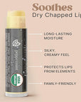 USDA Organic Peppermint Lip Balm - USA Made with Natural Ingredients, Chapstick for Dry Lips, Birthday Gifts for Her & Him, Hydrating Beauty Gifts for Women, Men, Teens & Kids, Lip Moisturizer