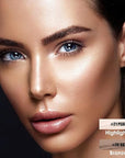 FOCALLURE 2 Pcs Mineral Cream Contour Stick,Moisturize Highlighter and Bronzer Pen,Non Stick Face Brightens & Shades Pencil,Long Lasting & Smooth Gliding Face Illuminator Makeup,Light