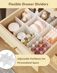 Makeup Organizer Cart, Rolling Floor Skincare Organizer and Storage with 2 Wooden Drawers, Cosmetics Display Cases Holder for Skin Care Perfume Hair Tools Nail Polish
